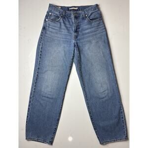 Levi's Premium Baggy Dad Jeans Womens Size 26 Mid Rise Loose Straight Leg